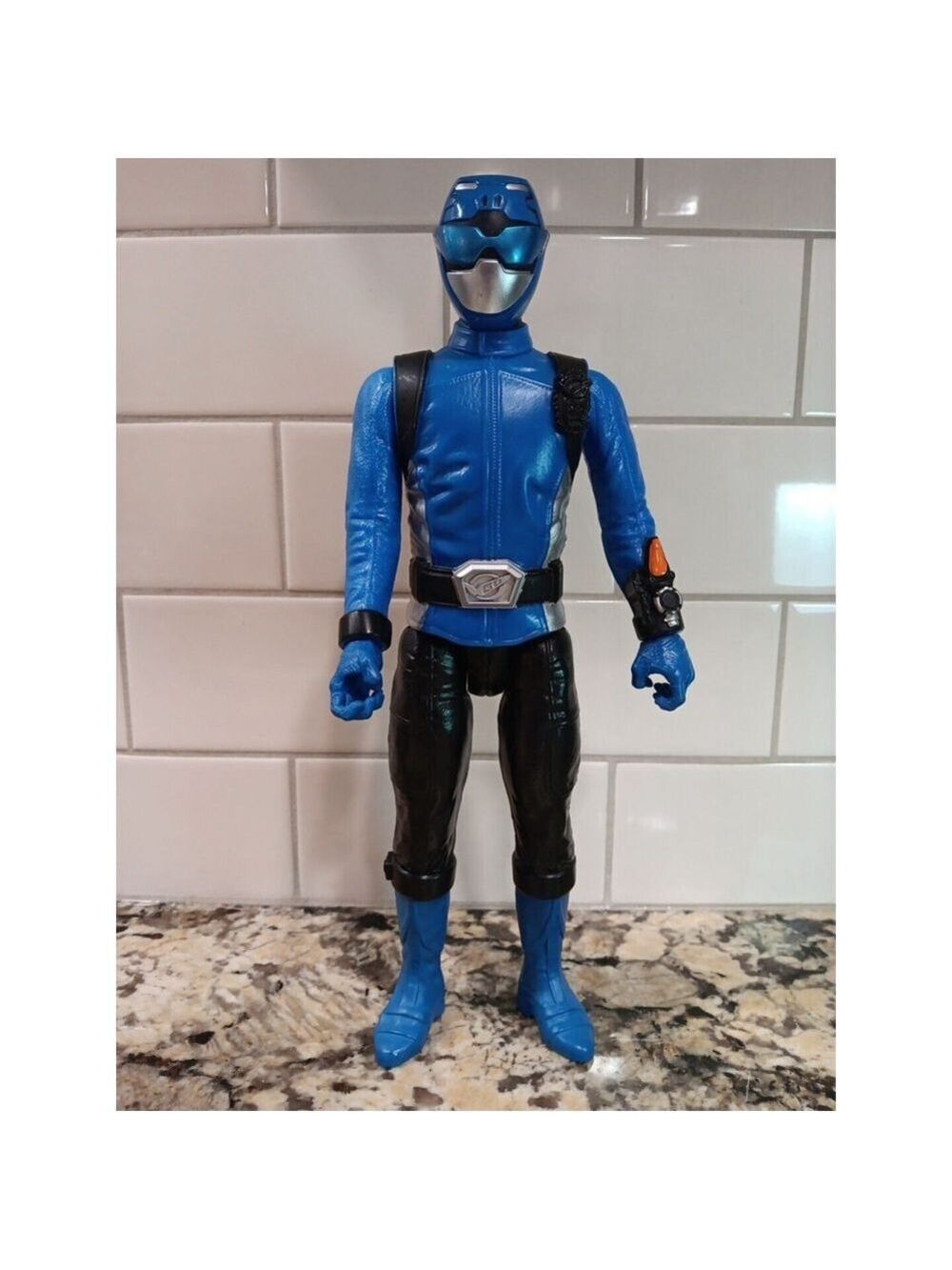 2018 Power Rangers 12" Lighting Collection Beast Morphers Blue Ranger Large - Picture 2 of 15